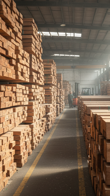make the setting in a manufacturing warehouse